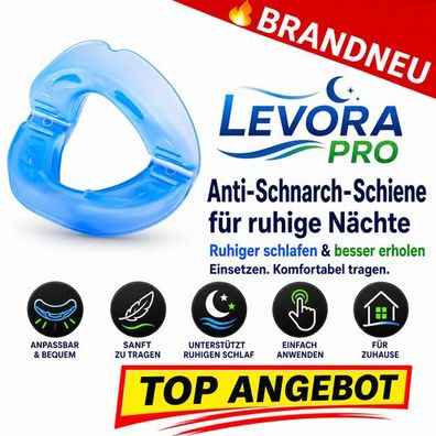 Levora™ Pro Anti Schnarch Schiene Schnarchstopper Zahnschiene Schlafhilfe