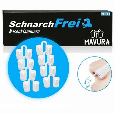 SchnarchFrei Nasenspreizer Set Nasendilatatoren Nasenklammer Schnarchen [8er]