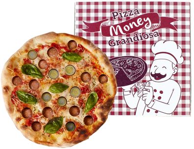 Pizza Money Grandiosa Pizza Spardose Geldgeschenk-Idee für Familie und Freunde