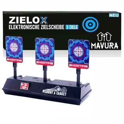 ZIELOX Elektronische Zielscheibe Schießscheibe Schießspiel Digital Nerf Softair
