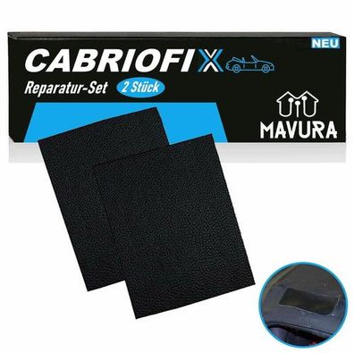 Cabriofix Cabrio Dach Reparatur Set Verdeck selbstklebend alle Marken 2xSchwarz