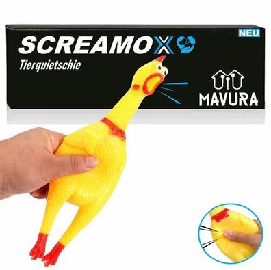 Screamox Hundespielzeug Quietschende Huhn quietscher Spielzeug Welpen Gummi