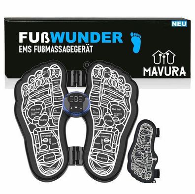 FUßWUNDER Elektrisches EMS Fußmassagegerät Füße Muskelstimulator Fußmassage
