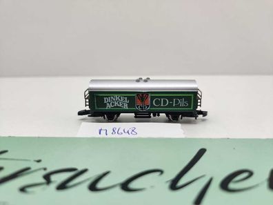 Märklin Z DC 8648 Bierwagen "Dinkelacker" Ichqrs / Privat, DB