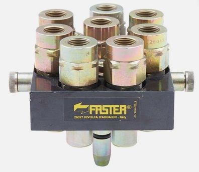 Faster Multikupplung-Oberteil 8-Wege/BG6 quadratisch 3/8" Innengewinde
