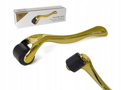 Derma Roller 540 Nadeln 3,0 mm Dermaroller Titan Gold