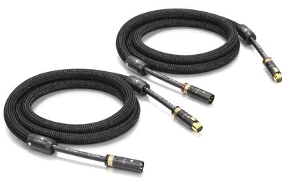 Viablue NF-S6 AIR - Referenz XLR-Kabel - T8 Stecker - 6-fach geschirmt - Black