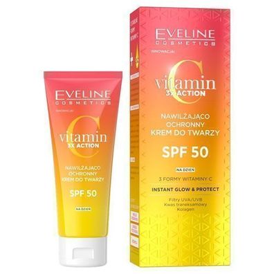 Eveline Cosmetics Vitamin C 3-fach Wirkung Feuchtigkeits- und Schutzcreme für da