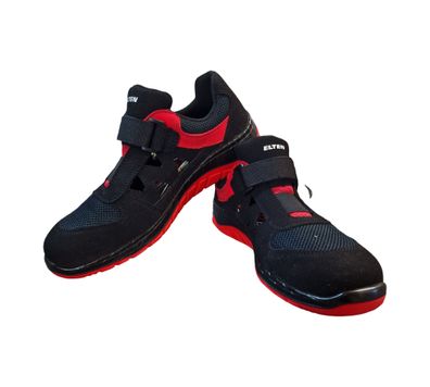 ELTEN Lonny red Easy Sicherheitsschuhe ESD S1PS Stahlkappe Gr. 43 Schwarz-Rot