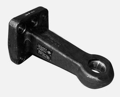 Flanschzugöse Anhängerkupplung D50 Zugöse Stützlast 1500kg 110x100mm TÜV geprüft