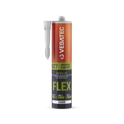 FLEX "Silber" Baustoffkleber Montagekleber 290ml dauerelastisch