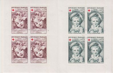 Frankreich FRANCE [1962] MiNr 1418-19 Markenheft ( * */mnh ) Rotes Kreuz
