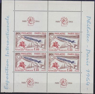 Frankreich FRANCE [1964] MiNr 1480 KB ( * */mnh ) [A13] 4er mit Zierfelder