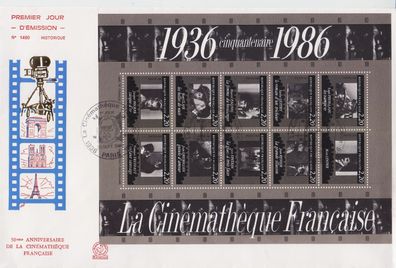 Frankreich FRANCE [1986] MiNr 2566-75 Block 7 ( FDC ) [A13] Film