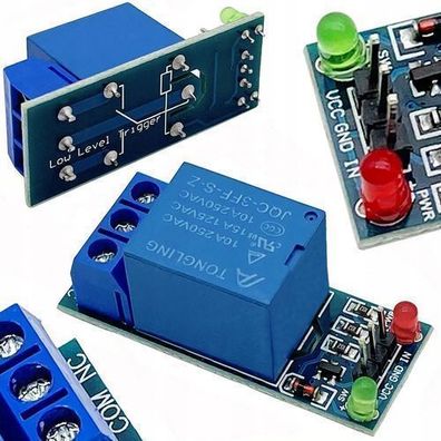 Rosfix Relaismodul 1-Kanal 5V – Optokoppler Schutz | 10A, 34×25×19 mm