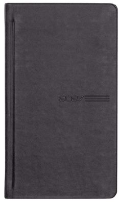 2027 GÜSS Taschenkalender, 1W.= 2S., Einband Tucson schwarz
