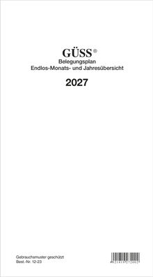 2027 GÜSS Endlos-Belegungsplan