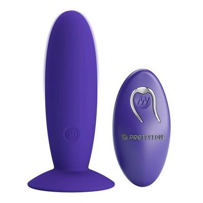 Jugendplug Analvibrator MIT Fernbedienung Violett