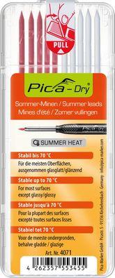 Pica Dry 10 x Ersatzminen Sommer Set 5 x Rot 5 x Weiß wasserfest