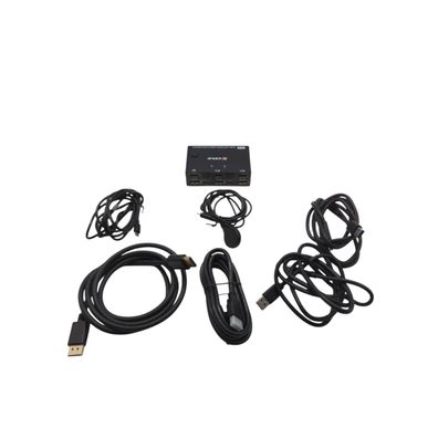 KVE DP HDMI KVM-Switch 2 Computer 2 Monitore USB 3.0 4K@60Hz