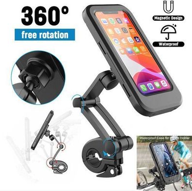 Fahrrad Handyhalterung wasserdicht - Smartphone Halter bis 6,7 Zoll