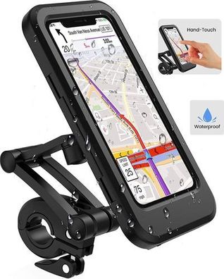 Fahrrad Motorrad Handyhalterung wasserdicht bis 7,6 Zoll