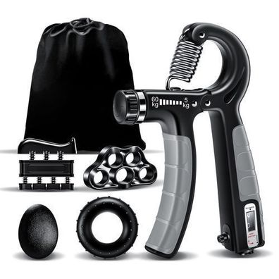Fingertrainer 5er Set verstellbar - Griffkraft & Unterarmtrainer
