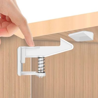 Kindersicherung Schrank 10 Stück - unsichtbar ohne Bohren