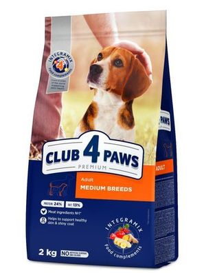 CLUB 4 ?APY HUND 2 kg ADULT für mittelgroße Rassen