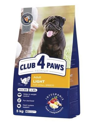 CLUB 4 ?APY HUND 5 kg LIGHT für kleine Rassen mit Truthahn