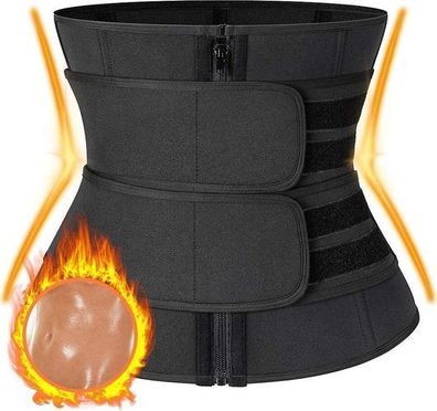 Waist Trainer Neopren Bauchweggürtel XL - Fitnessgürtel Saunaeffekt