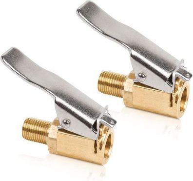 Autoventil Hebelstecker 2 Stück - Messing Adapter Reifenfüller