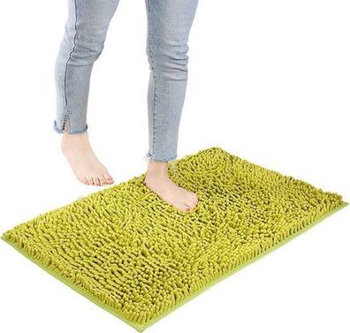 Badematte rutschfest 40x60cm 2er Set - Chenille weich