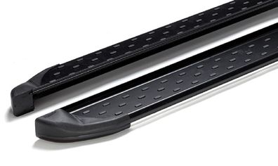 Trittbretter passend für VW Tiguan Allspace ab 2016 Olympus Schwarz mit ABE