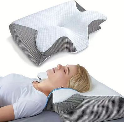 Nackenkissen Memory Foam 2in1 ergonomisch - Zervix Stützkissen