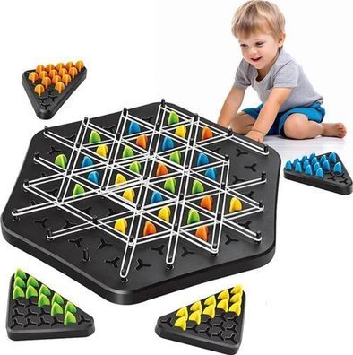 Triggle Brettspiel Taktikspiel - Strategiespiel mit Gummibändern