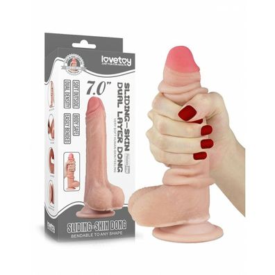 Love Toy - 7 inch Sliding Haut Dildo