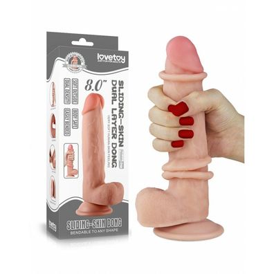 Love Toy - 8 inch Sliding Haut Dildo