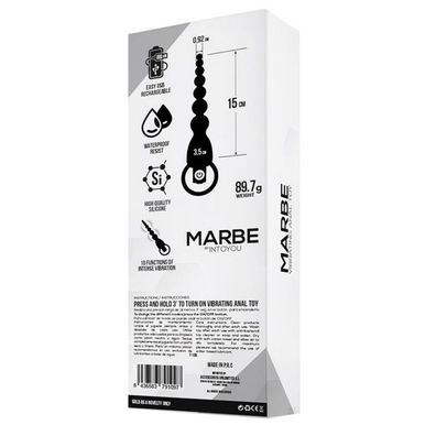 Marbe Anal Kette mit Vibration USB Silikon