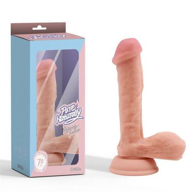 Verführerischer Liquid Silicone Dual-Density Realistischer Dildo18 cm