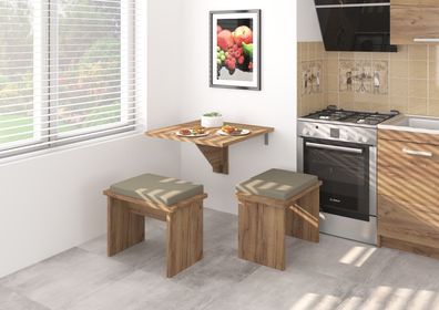 Klappbarer Esstisch für zwei Personen, ideal für Esszimmer , Küche. Farbe wählbar