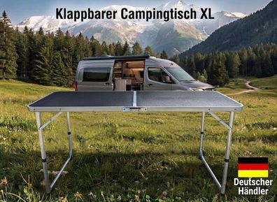Alu Klapptisch EASY Compact klappbarer Campingtisch Gartentisch klappbar Tisch