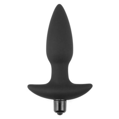 Butt Plug Fantasy Plug mit Vibration Schwarz