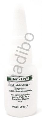 95,00 Euro pro 100g Ber-Fix Industriekleber - Inhalt: 20 Gramm - mittelviskos