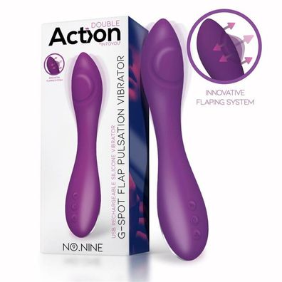 Nr. Neun G-Punkt Vibrator Klappenfunktion Magnetisch USB Silikon