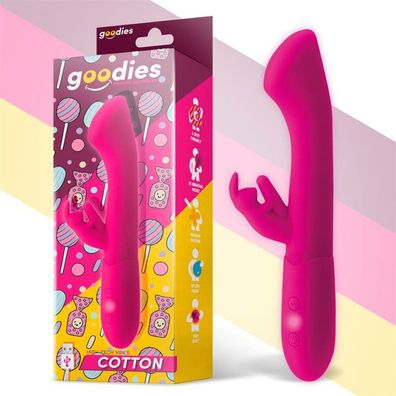 Baumwolle G-Punkt und Kaninchen Vibe USB Silikon Fuchsia