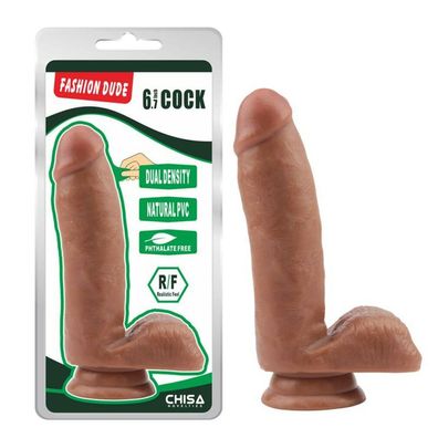 Dildo Doppelte Dichte Fashion Dude 17 x 3,6 cm Tan