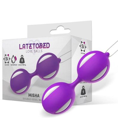 Misha Double Kegel Bälle Silikon Lila