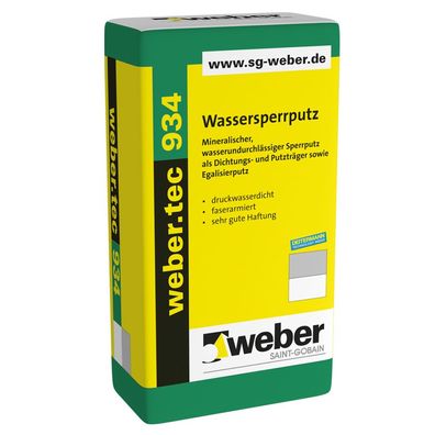 weber. tec 934 N Wassersperrputz 25kg