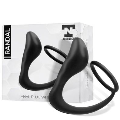 Randal Butt Plug mit Penisring Silikon Schwarz